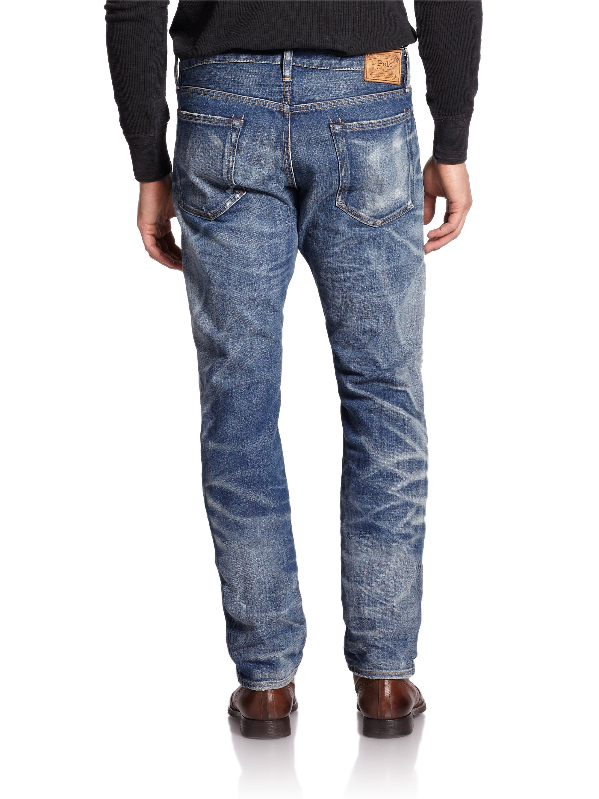 Lyst - Polo Ralph Lauren Varick Slim Straight-leg Jeans in Blue for Men