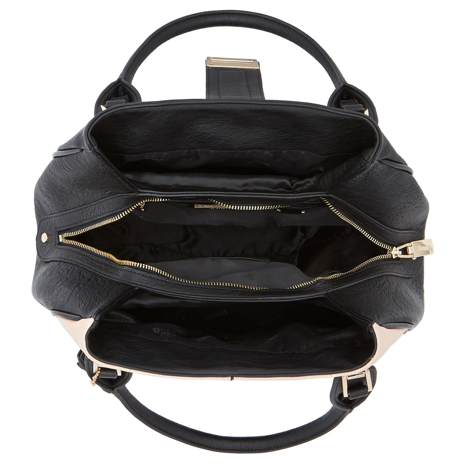 Dune Dubster Quilted Multi Compartment Handbag In Black Lyst Gallery