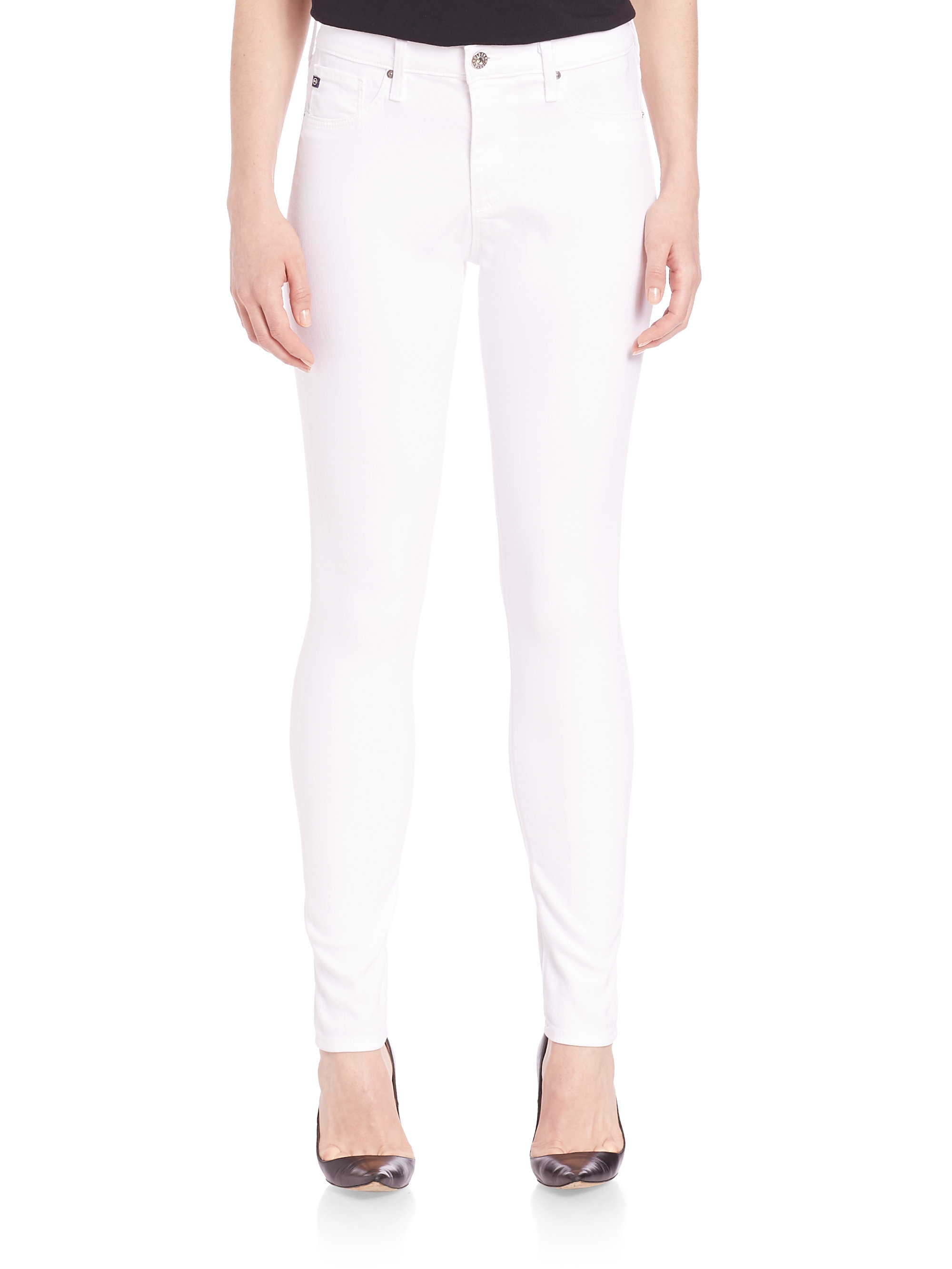 Ag White Skinny Jeans - Jeans Am