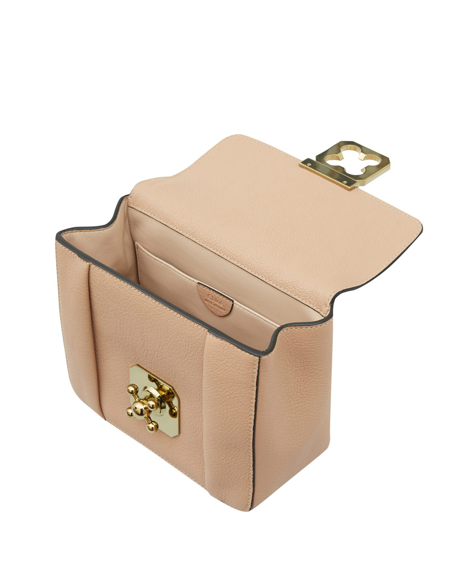 Chlo Small Beige Elsie Leather Bag in Beige | Lyst  