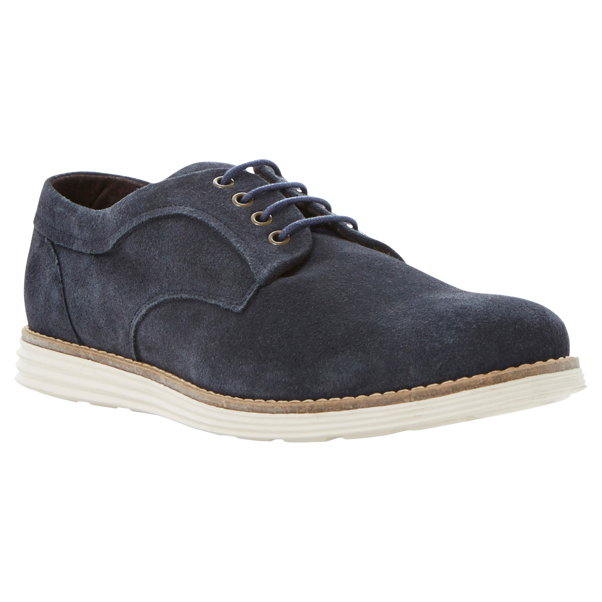 Dune Baycliff Suede Derby Shoes in Blue for Men (Navy) | Lyst