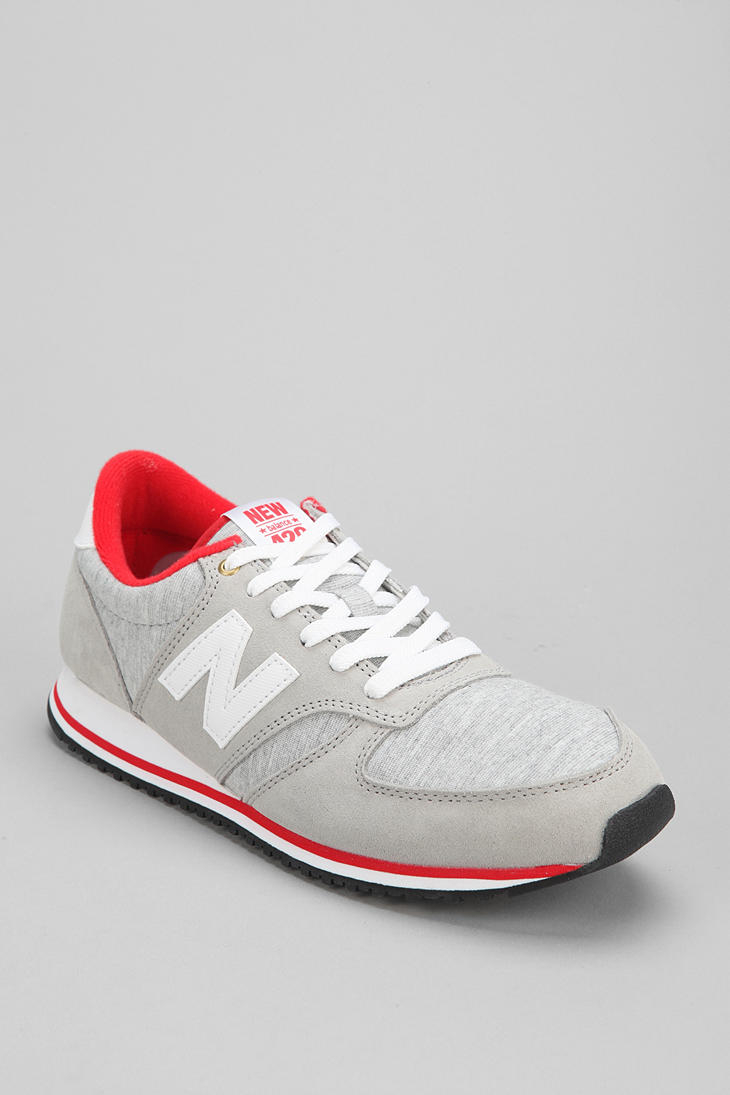 Lyst New Balance Classic 420 Jersey Sneaker In Gray For lyst new balance classic 420 jersey sneaker in gray for