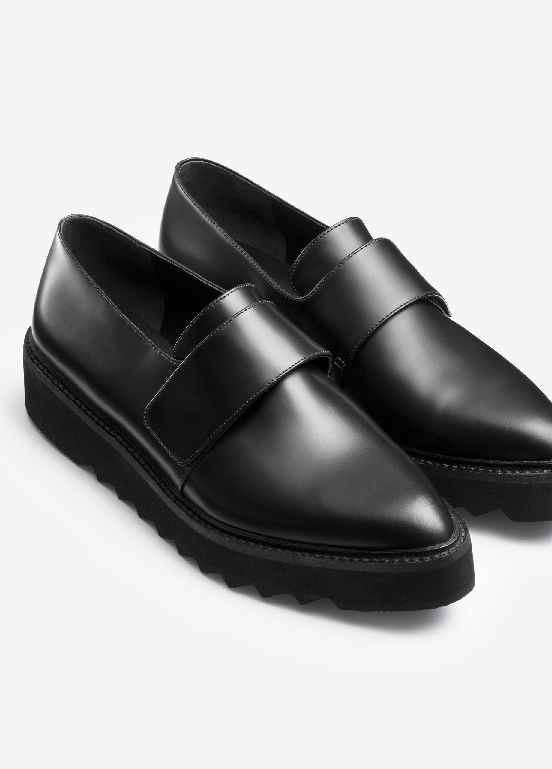 Lyst - Vince Ames Platform Leather Loafer in Black