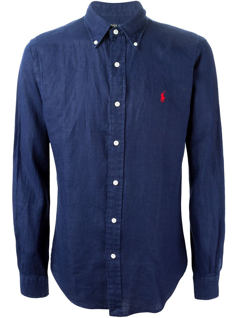 Polo ralph lauren Button Down Denim Shirt in Blue for Men | Lyst