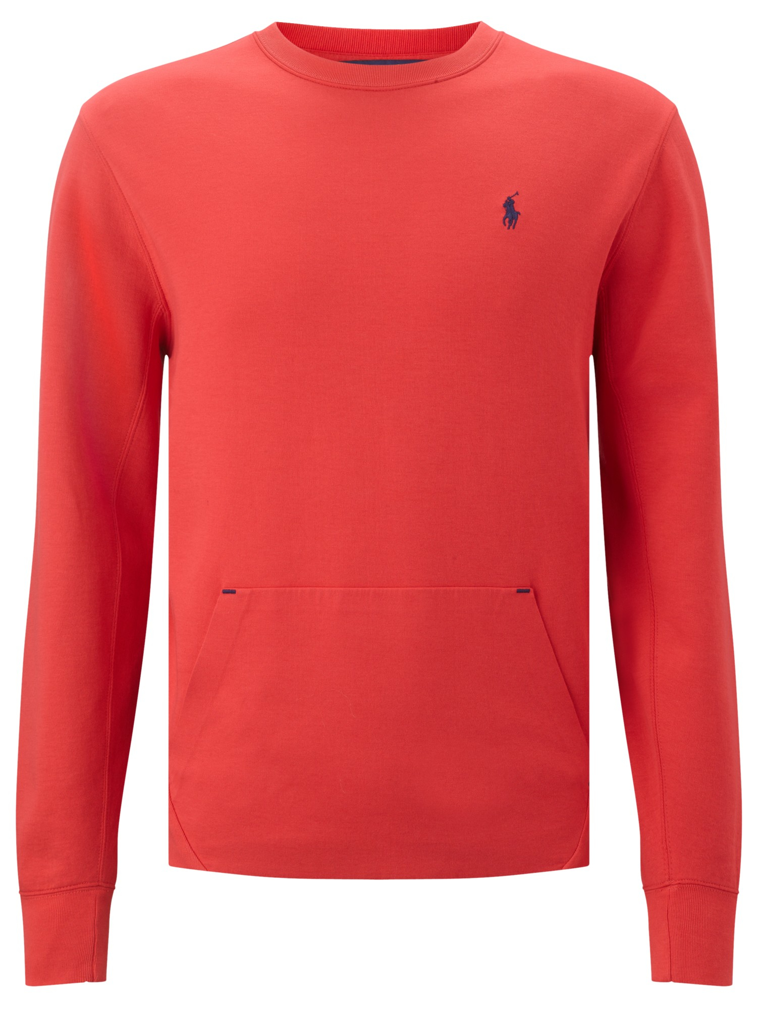 mens red polo sweatshirt