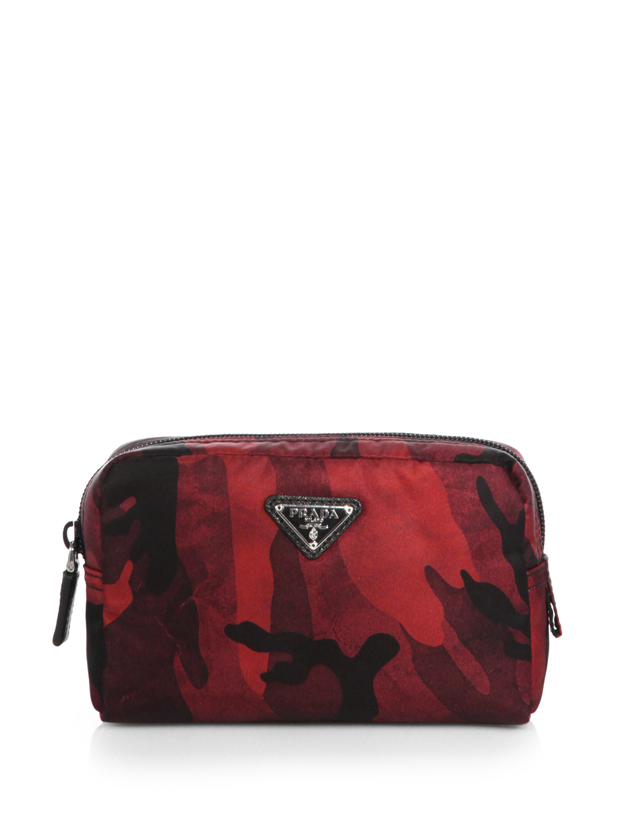 Lyst - Prada Tessuto Camouflage Small Cosmetic Case in Gray for Men