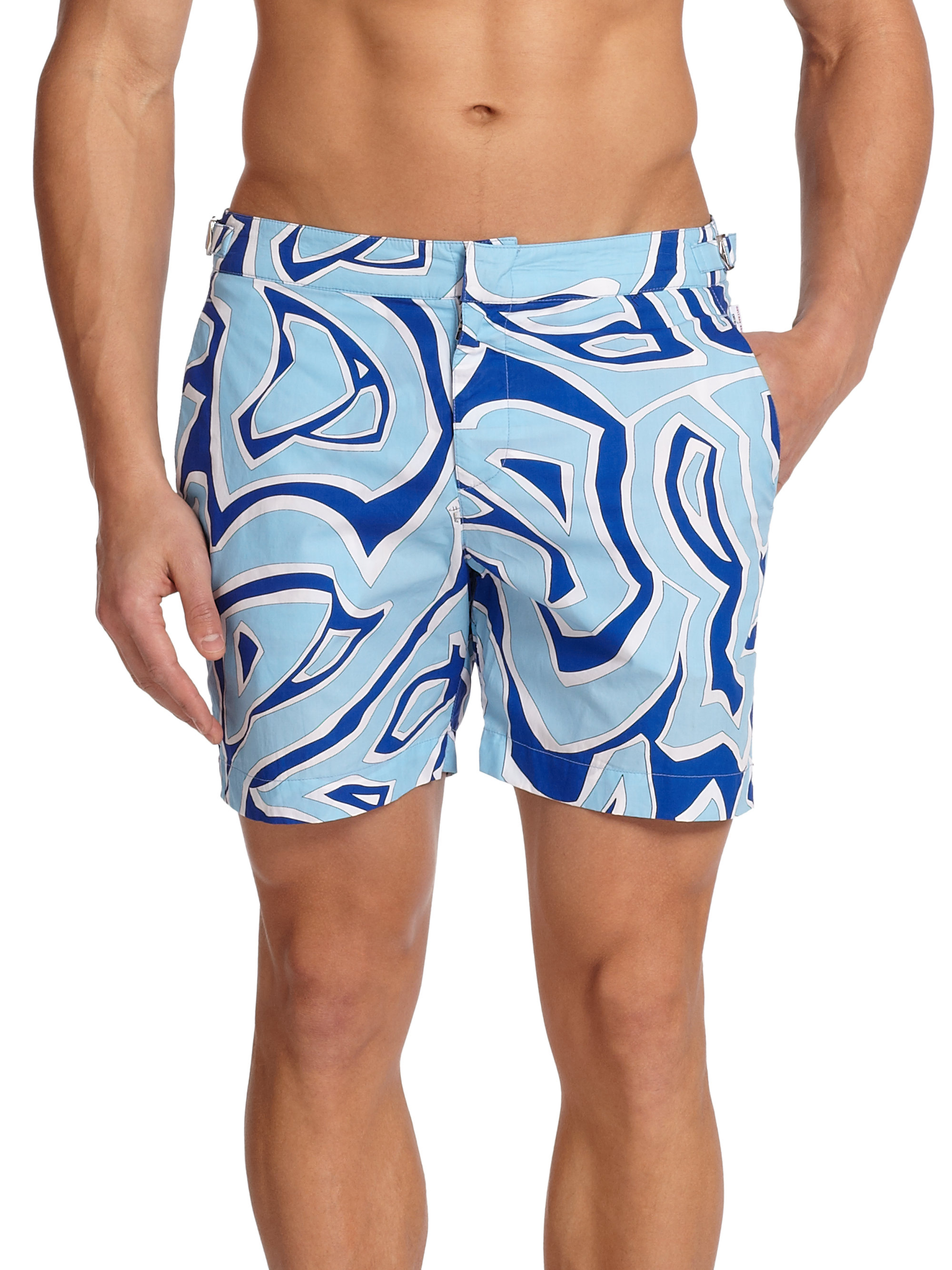 Lyst - Orlebar Brown Emilio Pucci Bulldog Swim Trunks in Blue for Men