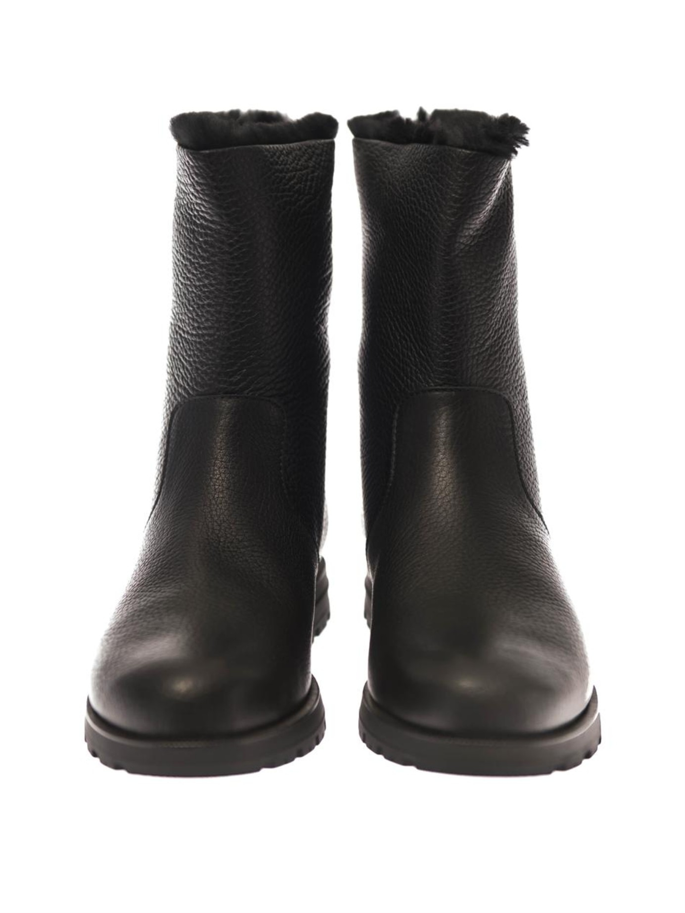 lined leather ankle boots