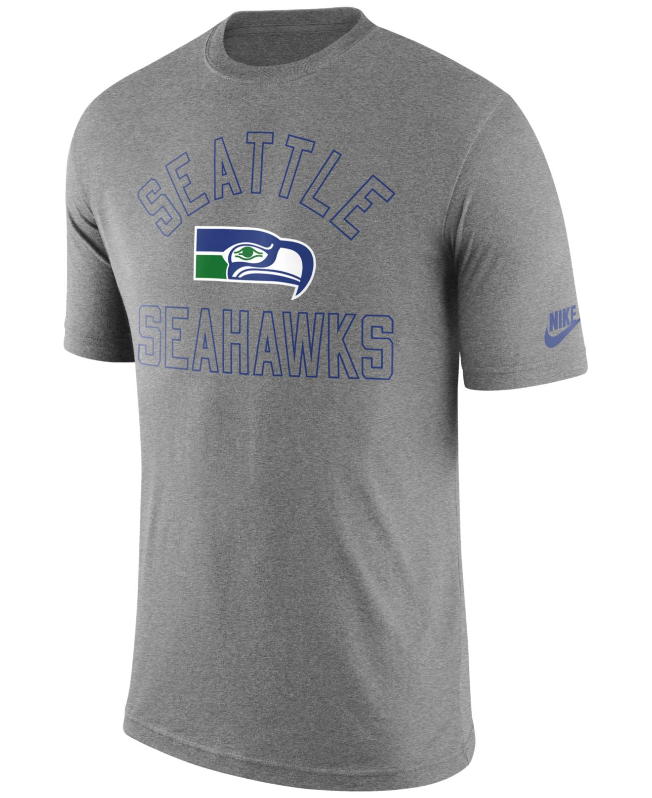 Nike Men's Seattle Seahawks Retro Logo T-shirt in Gray for Men | Lyst