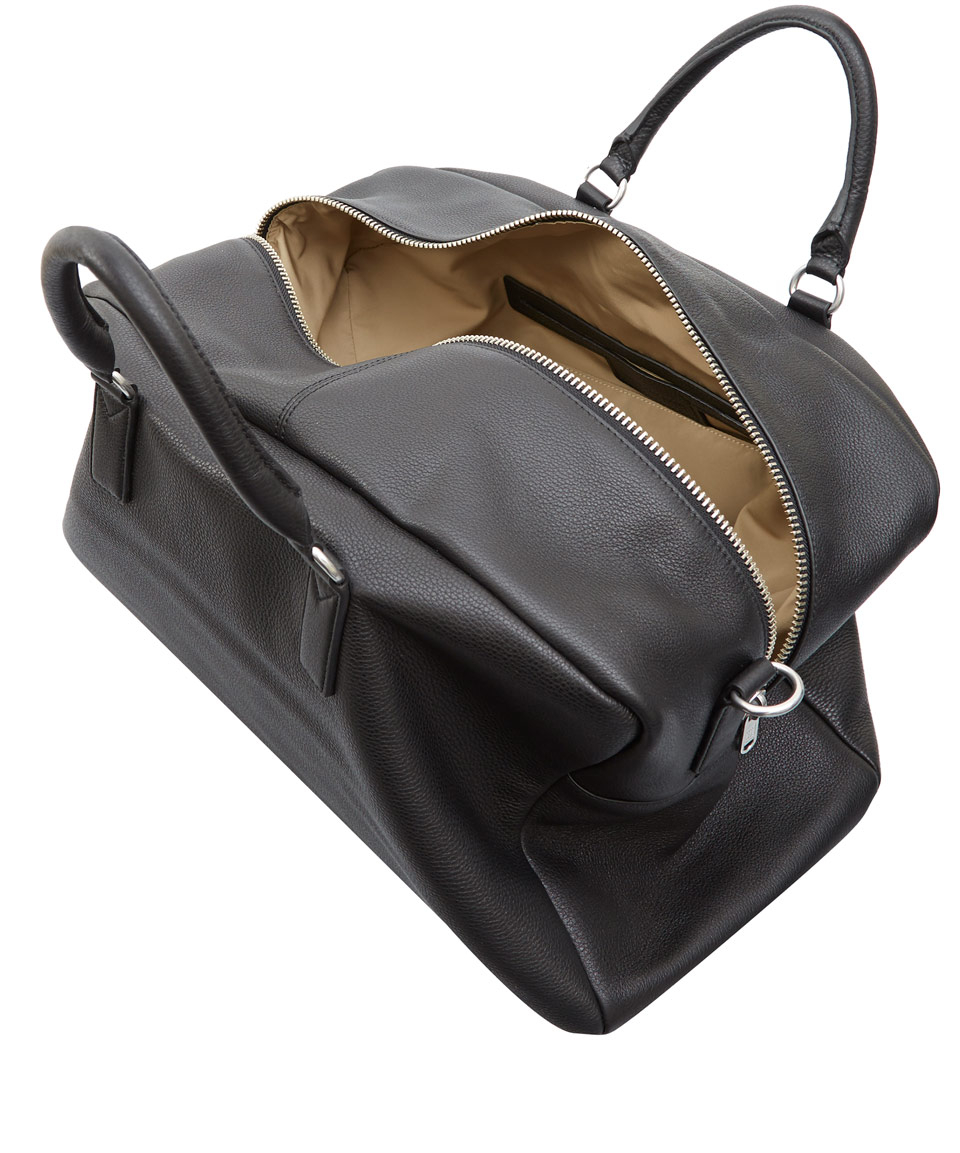 Marc By Jacobs Black Leather Weekender Bag For Men Lyst