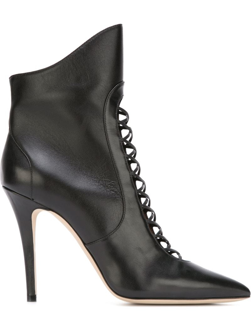 Lyst - Malone Souliers Cut-out Panel Boots in Black