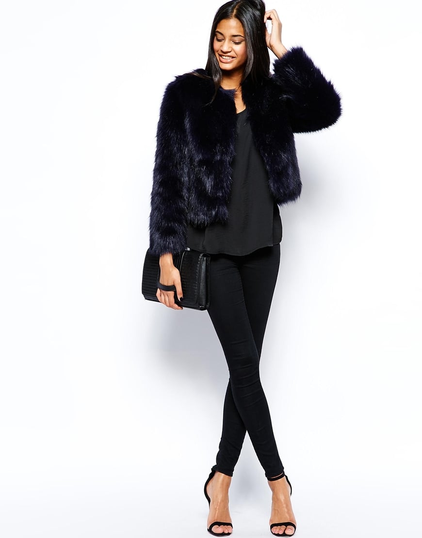 short fake fur jacket