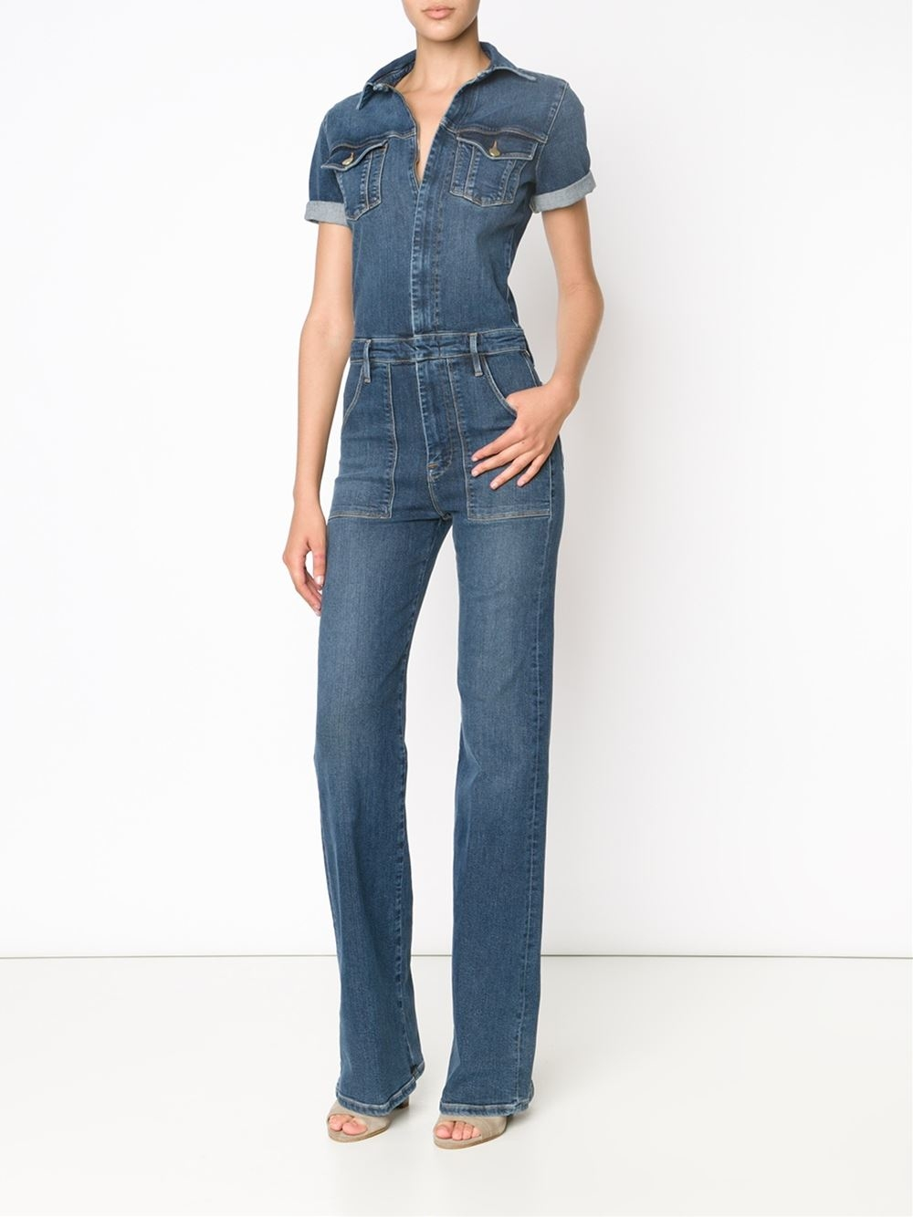 Frame Denim Jumpsuit in Blue Lyst