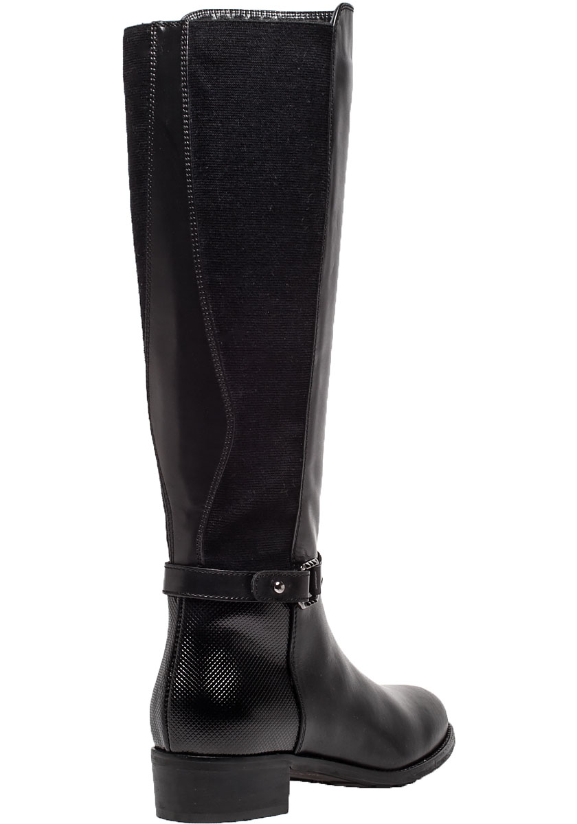 Lyst - Aquatalia Olalla Leather Knee-High Boots in Black