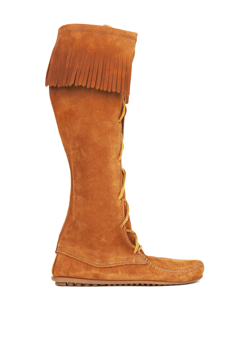 knee high minnetonka boots