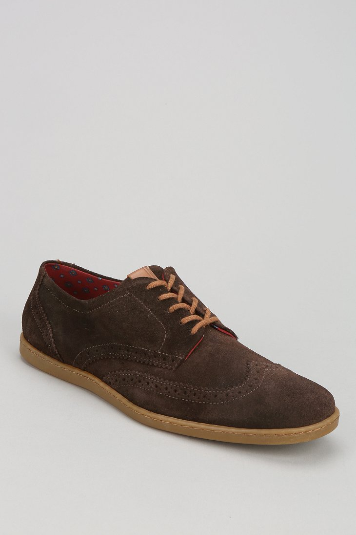 Lyst Fred Perry Jacobs Suede Shoe in Brown for Men