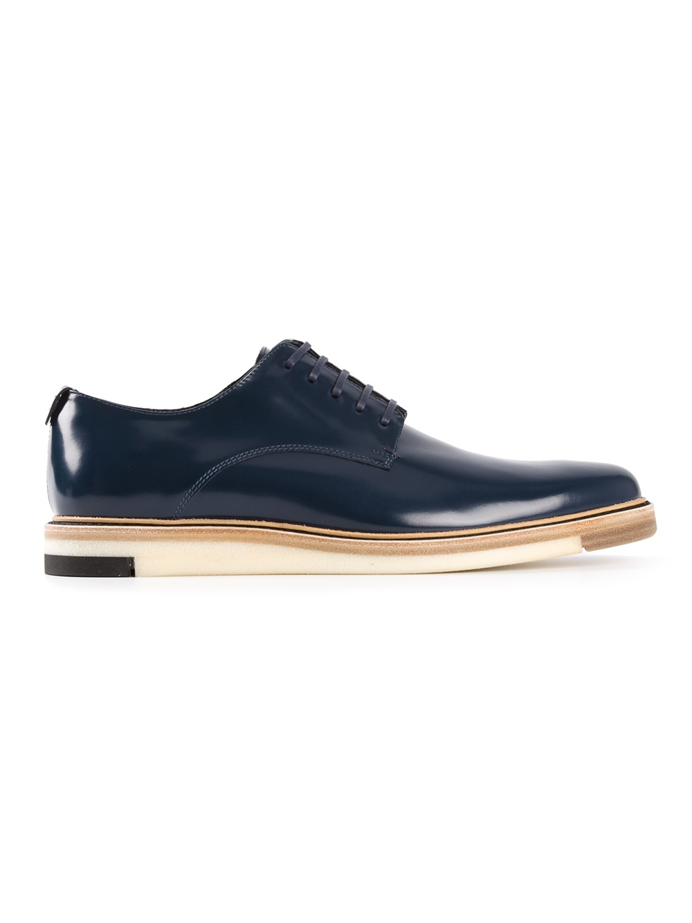 Lyst - Fendi Derby Shoes in Blue for Men