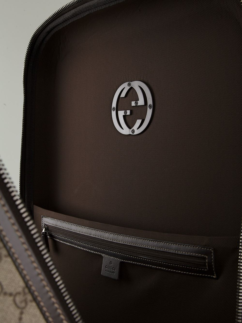 Gucci Signature Monogram Luggage in Gray Lyst