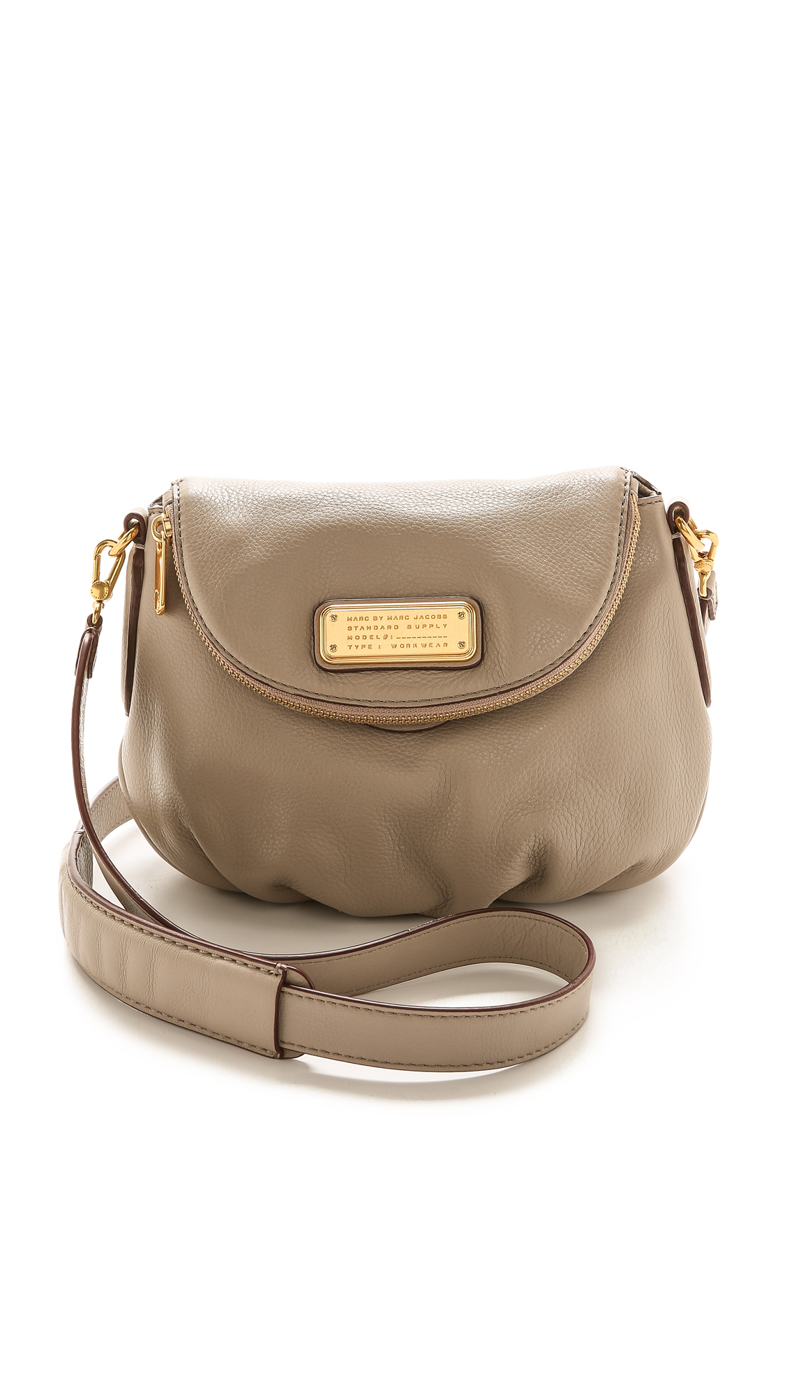Marc by marc jacobs New Q Mini Natasha Bag - Cement in Brown | Lyst