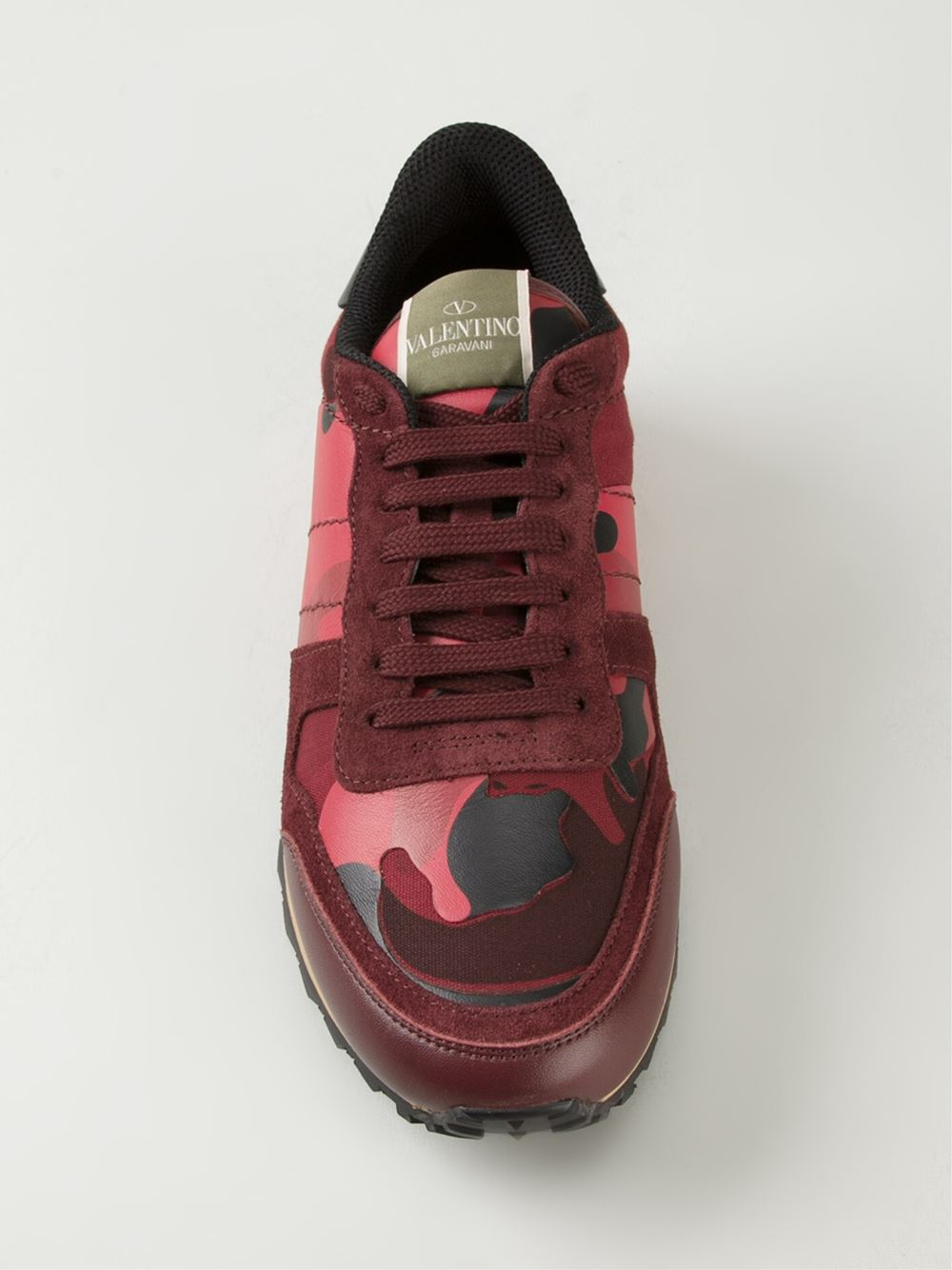 Lyst - Valentino 'Rockrunner' Sneakers in Red for Men