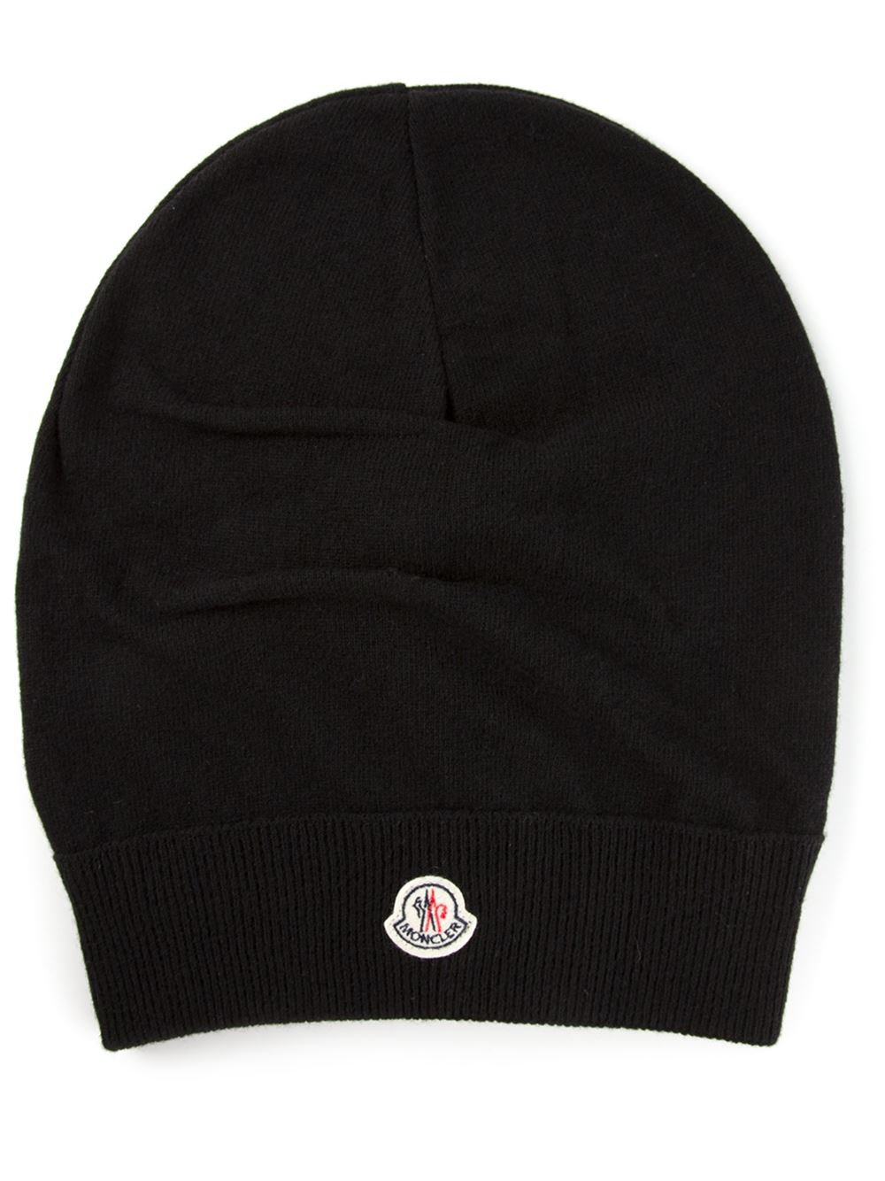 Moncler Slouchy Beanie in Black - Lyst