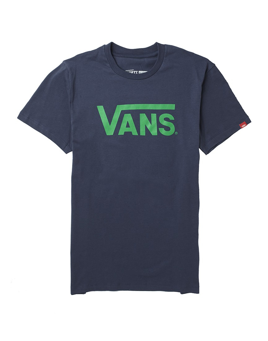 Lyst - Vans Classic Short Sleeve T-shirt in Blue for Men