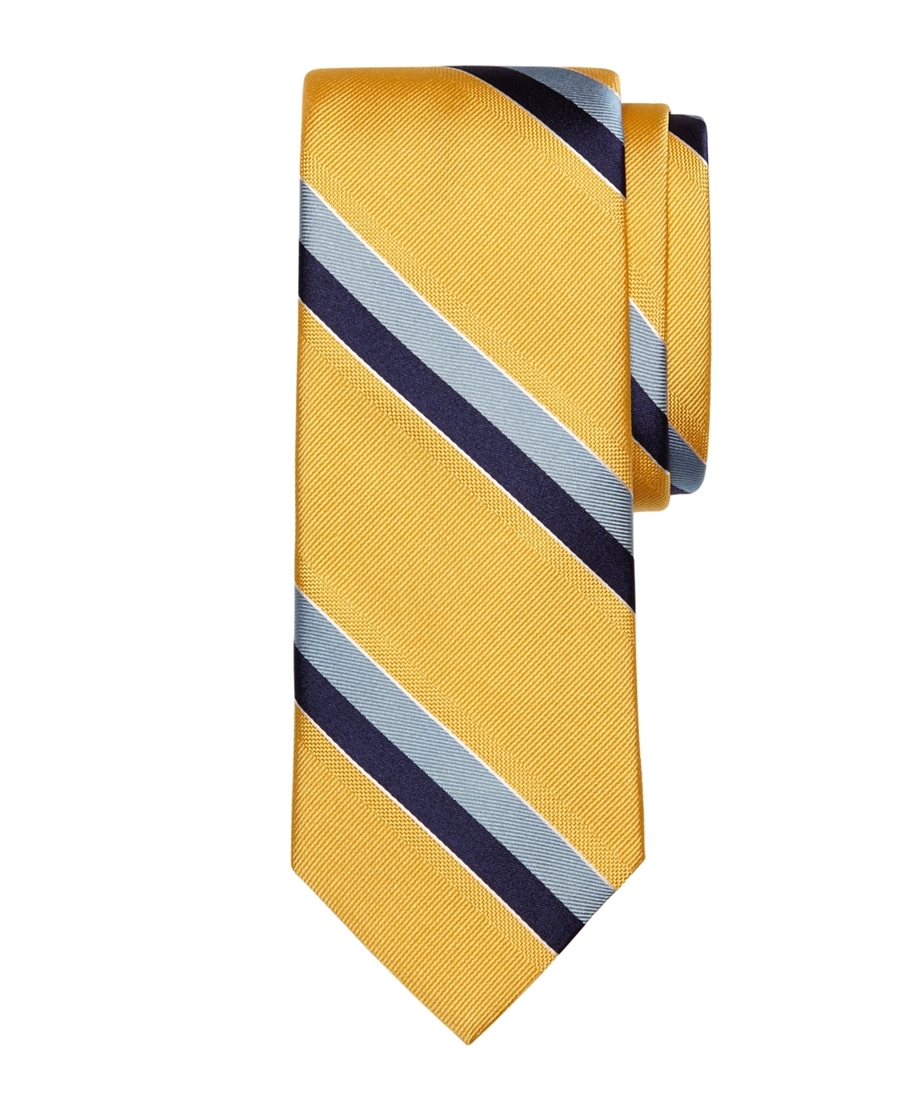 Lyst - Brooks Brothers Sidewheeler Stripe Tie in Yellow for Men