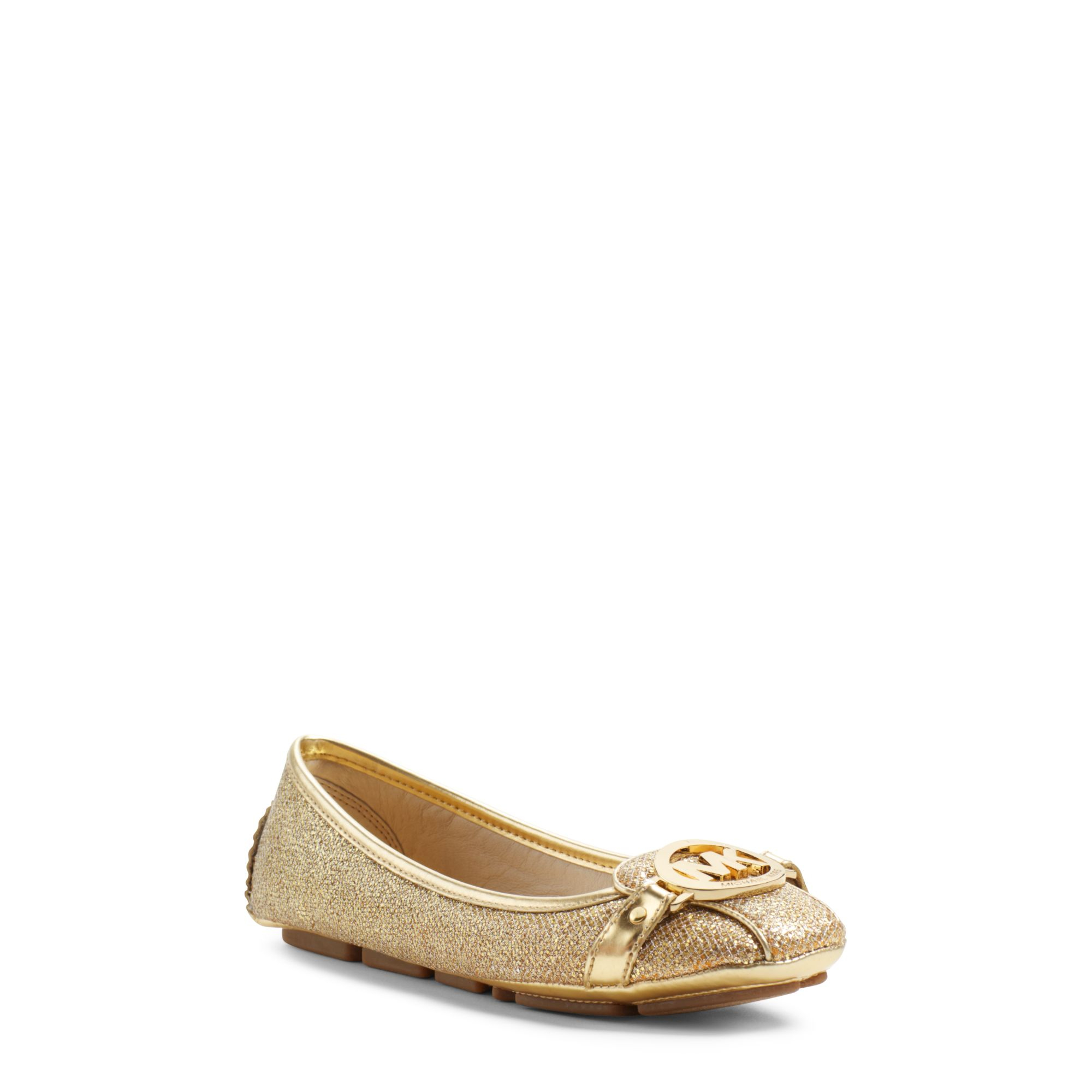 michael kors fulton leather moccasin flats
