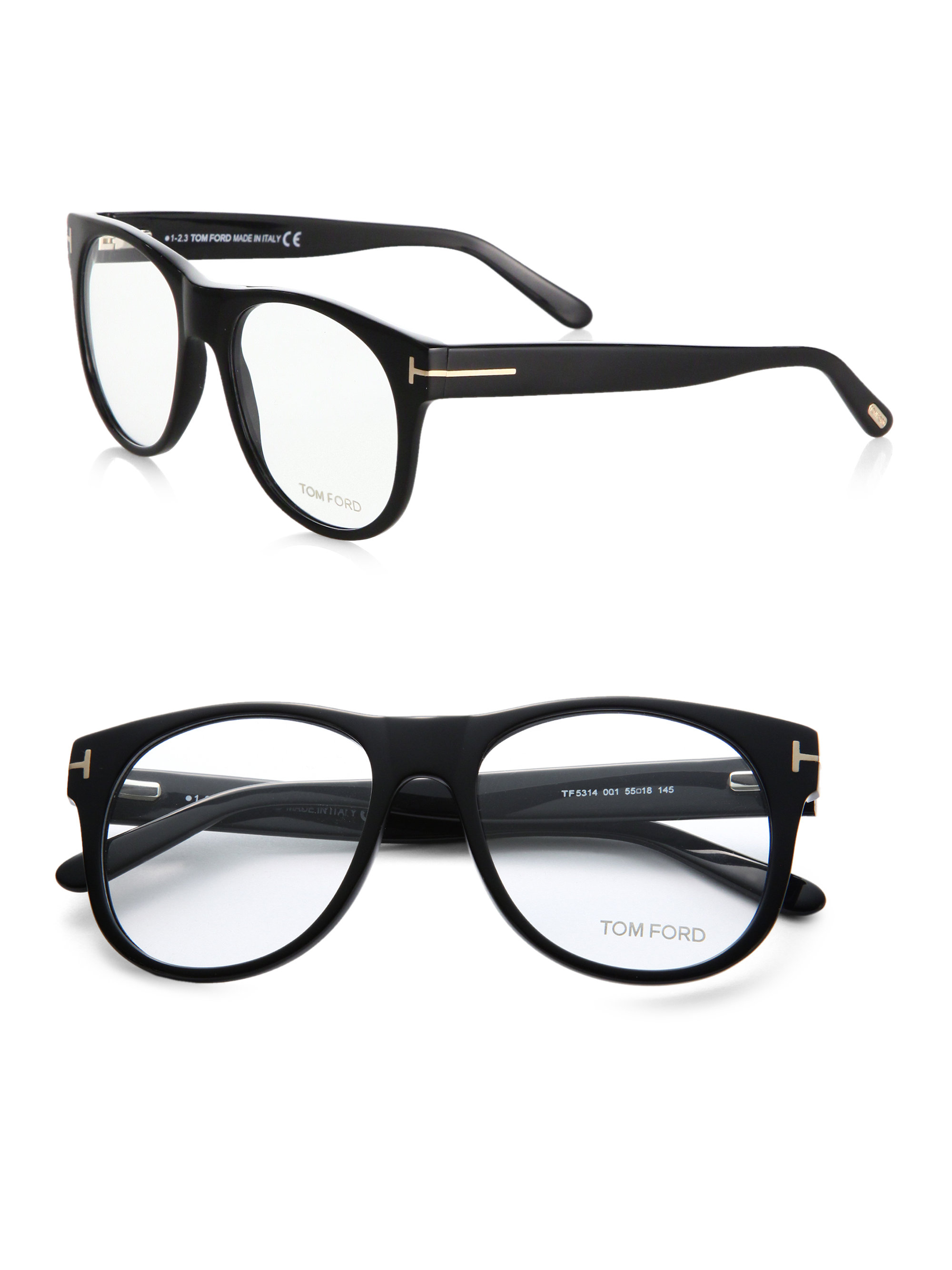 Tom ford Oversized Optical Glasses in Black | Lyst