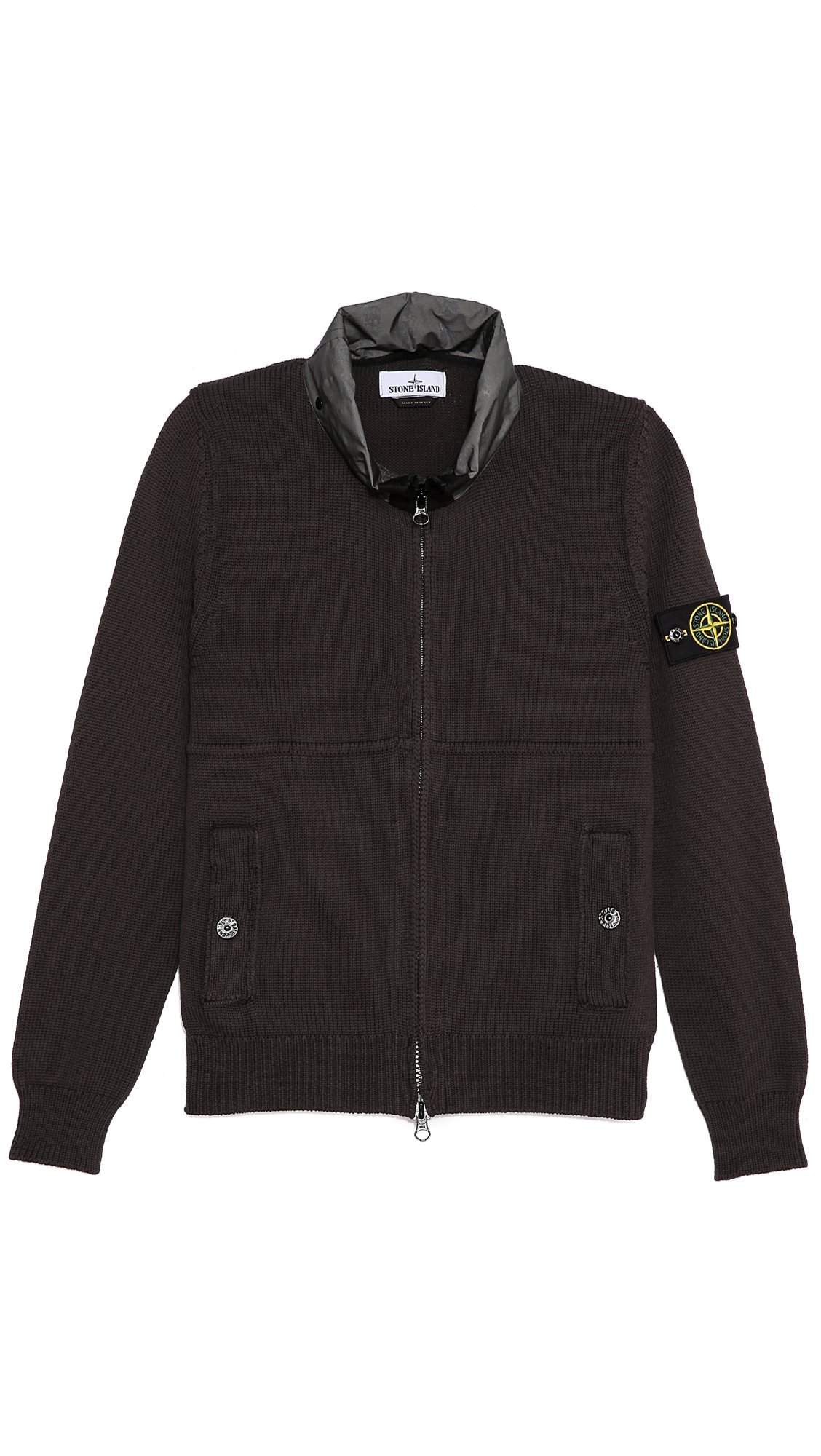 stone island brown sweatshirt