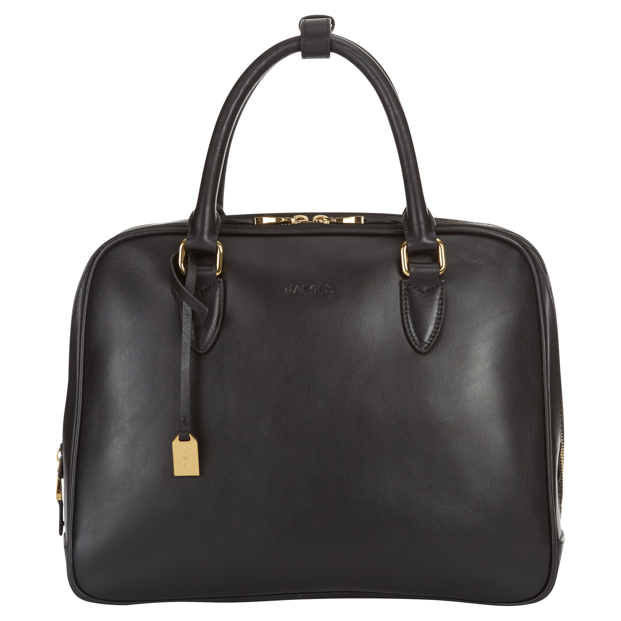 Jaeger Attwell Leather Handbag in Black | Lyst