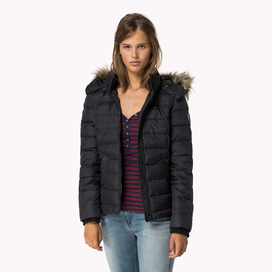lyst hilfiger martina filled bomber jacket in lyst hilfiger martina filled bomber jacket in