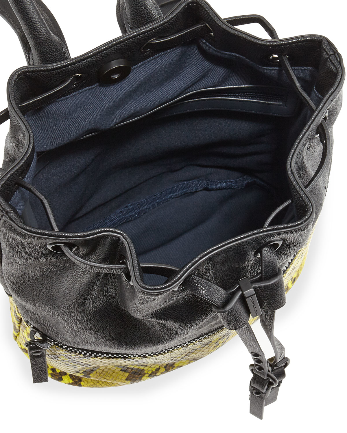 Lyst - French Connection Mara Snake-embossed Drawstring ...