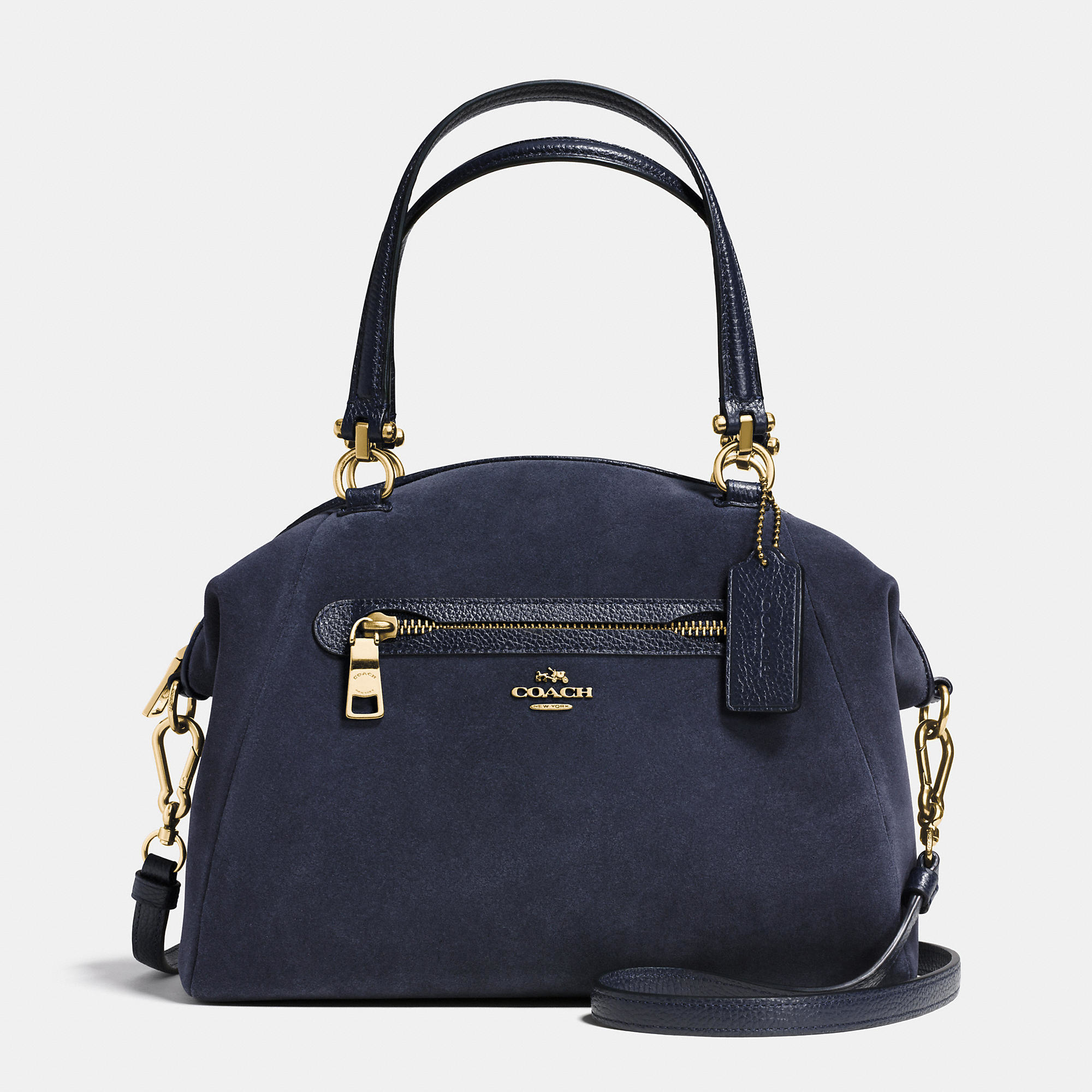 Lyst - Coach Prairie Suede Satchel in Blue