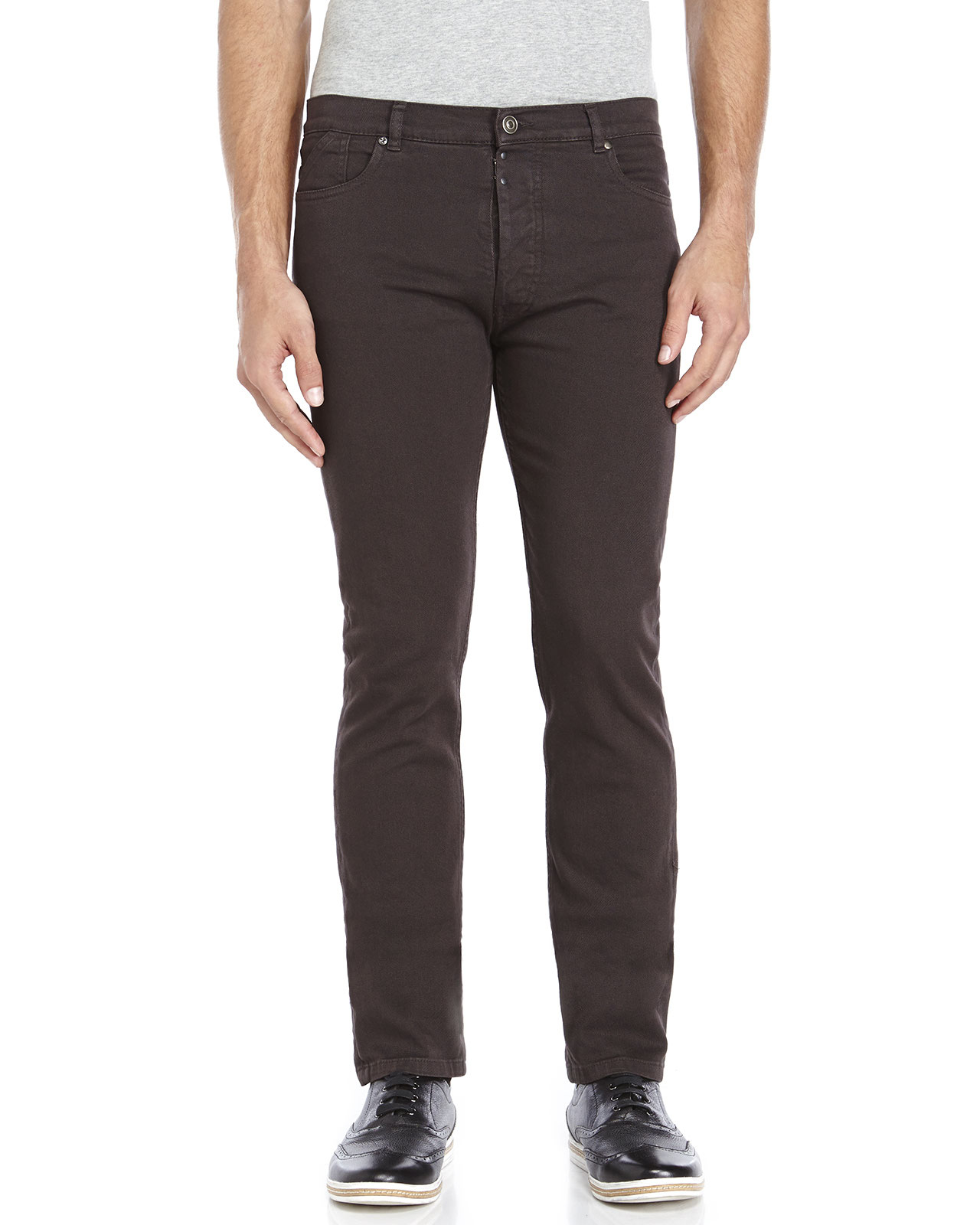 Maison margiela Slim Jeans in Brown for Men (Dark Brown) | Lyst