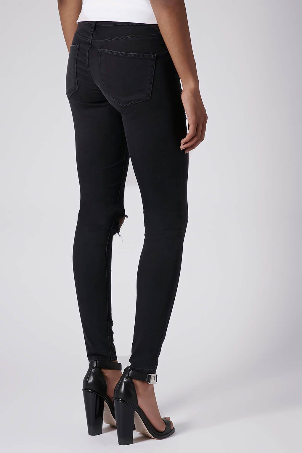 low rise black pants