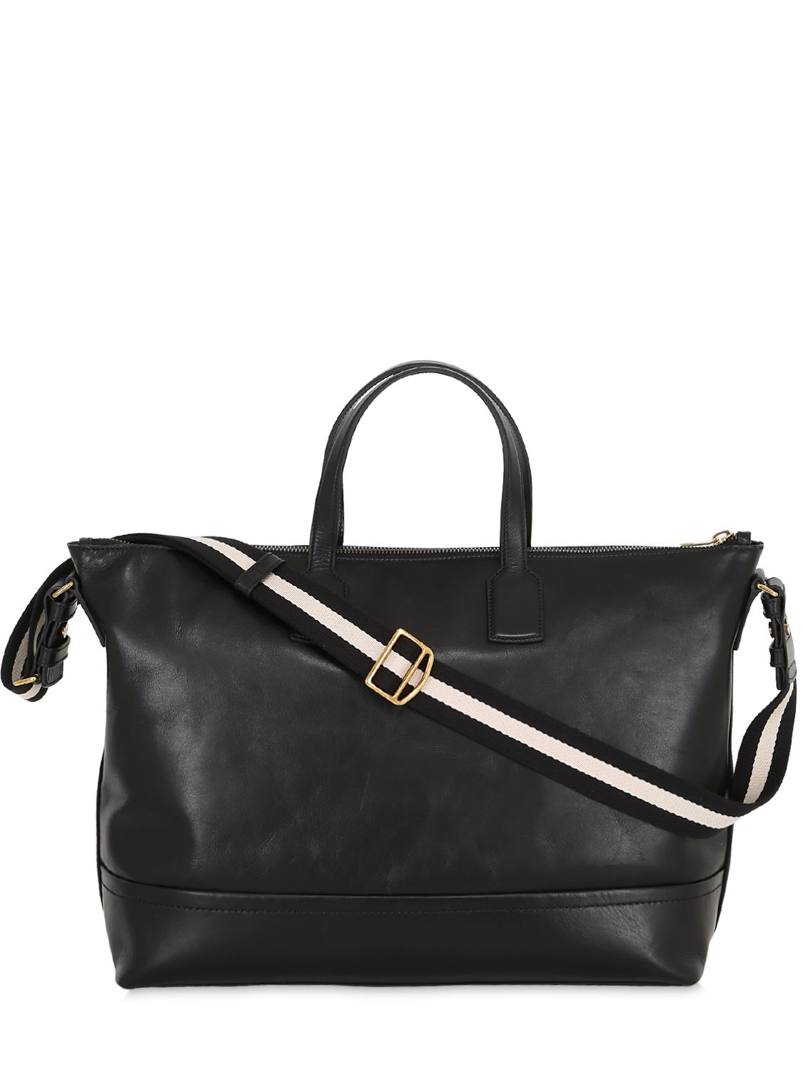 Black Leather Weekender Bag Women's | semashow.com