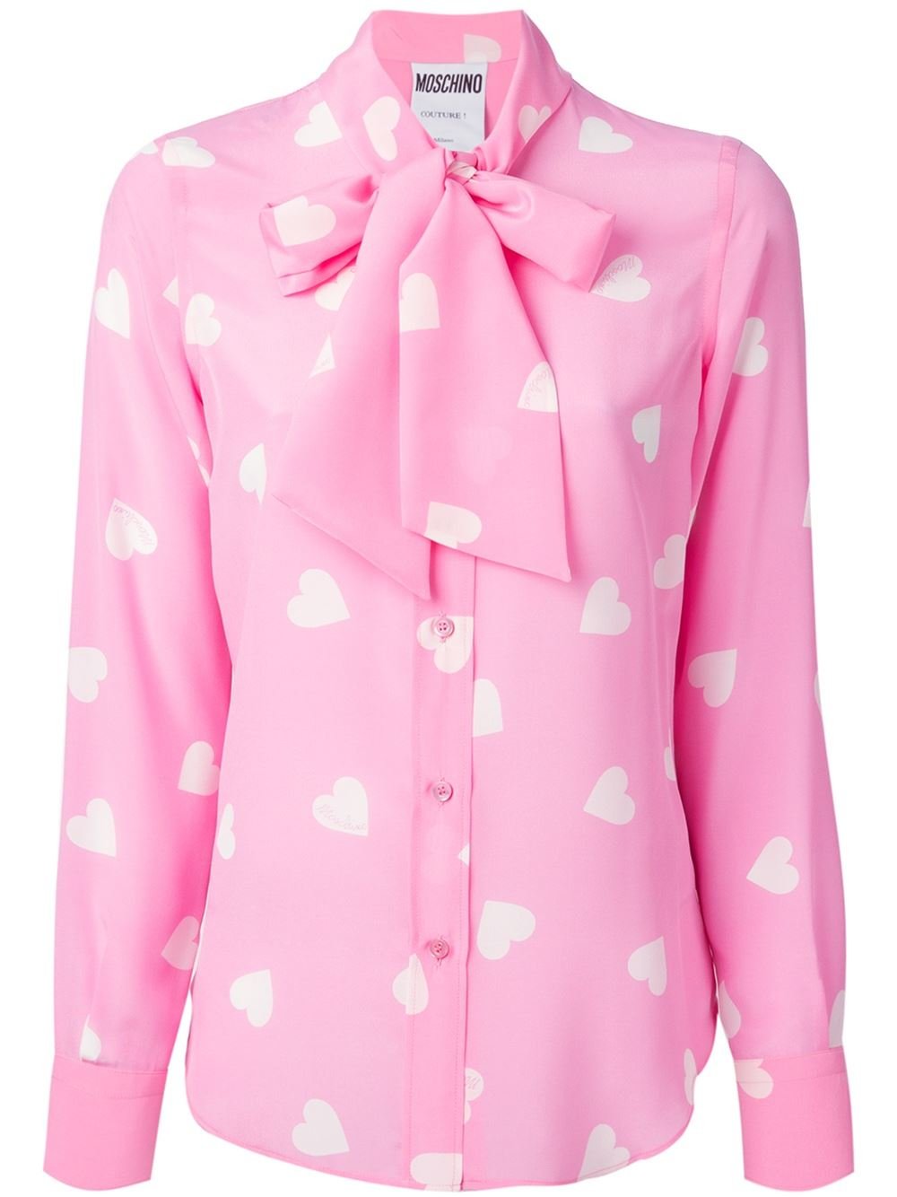 pink love heart blouse