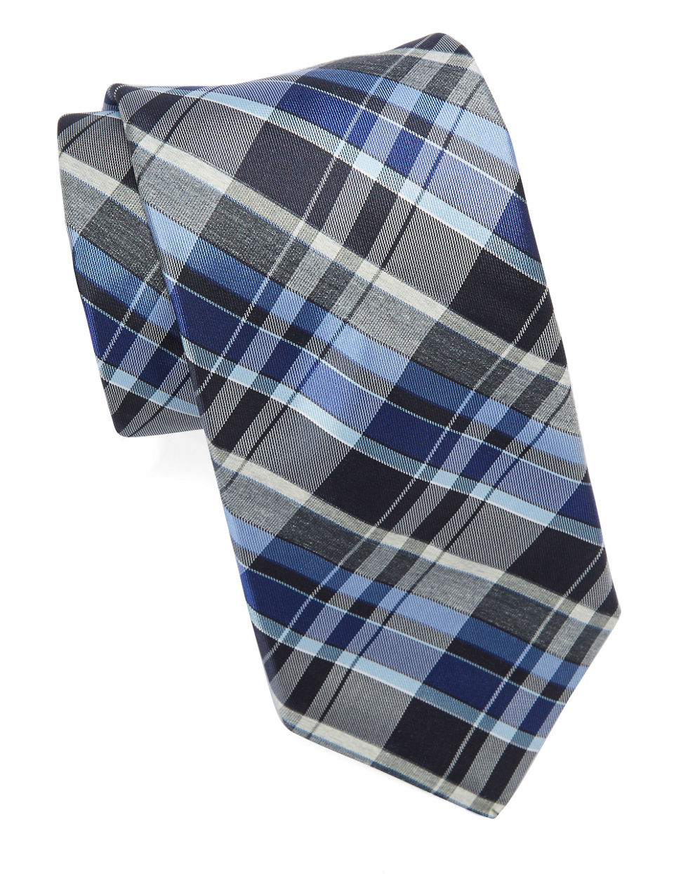 Lyst - Michael Kors Silk Plaid Tie in Blue for Men