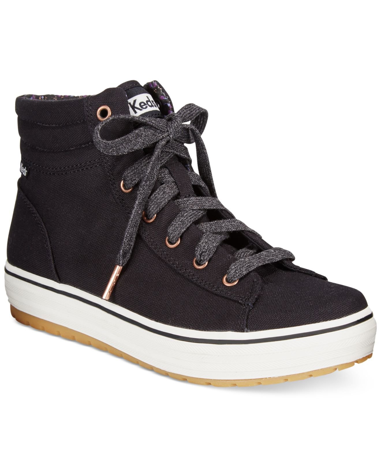 Lyst Keds Women's High Rise High Top Sneakers in Black