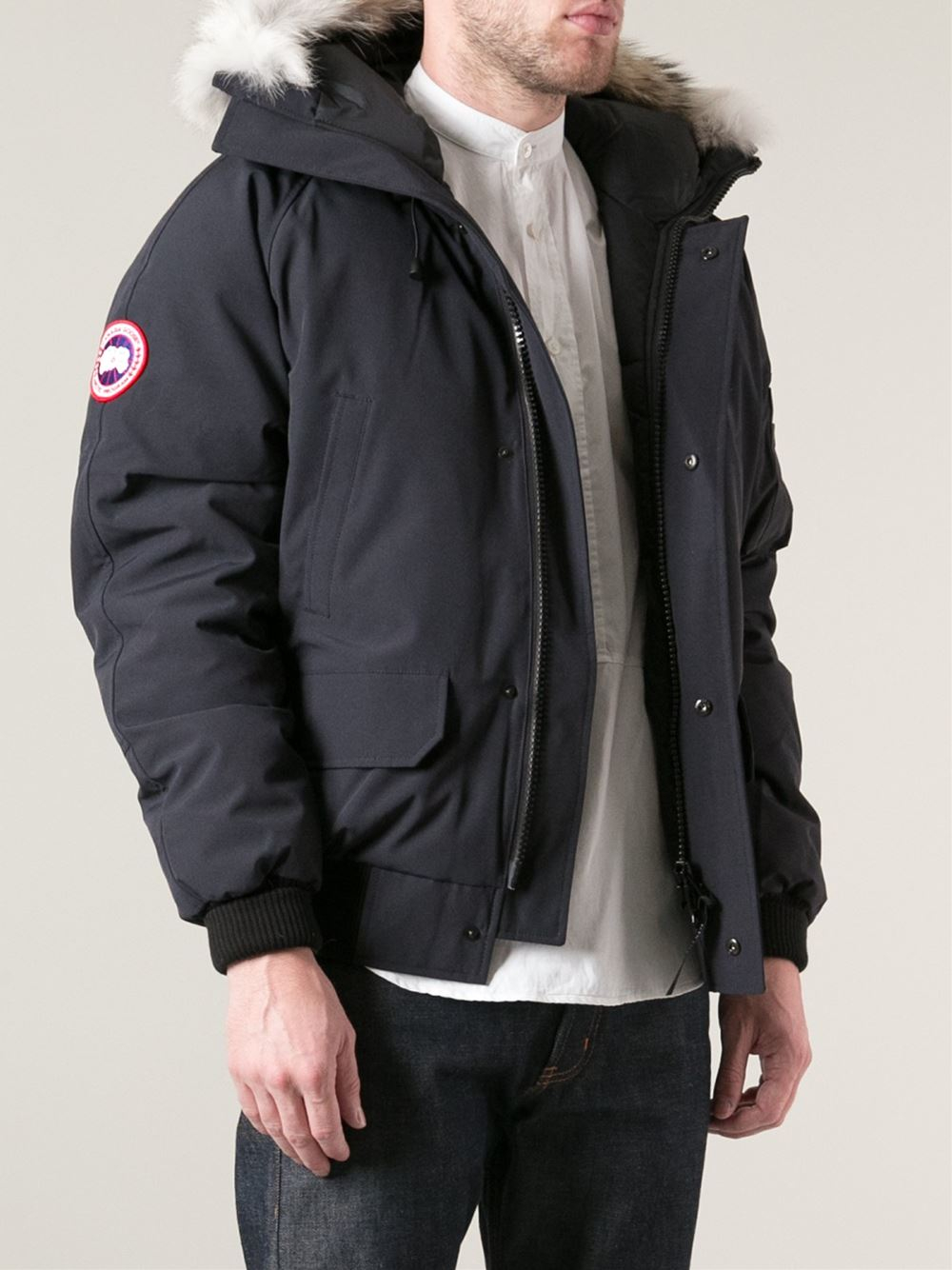 Canada Goose Pbi Chilliwack Bomber Jacket in Blue for Men - Lyst