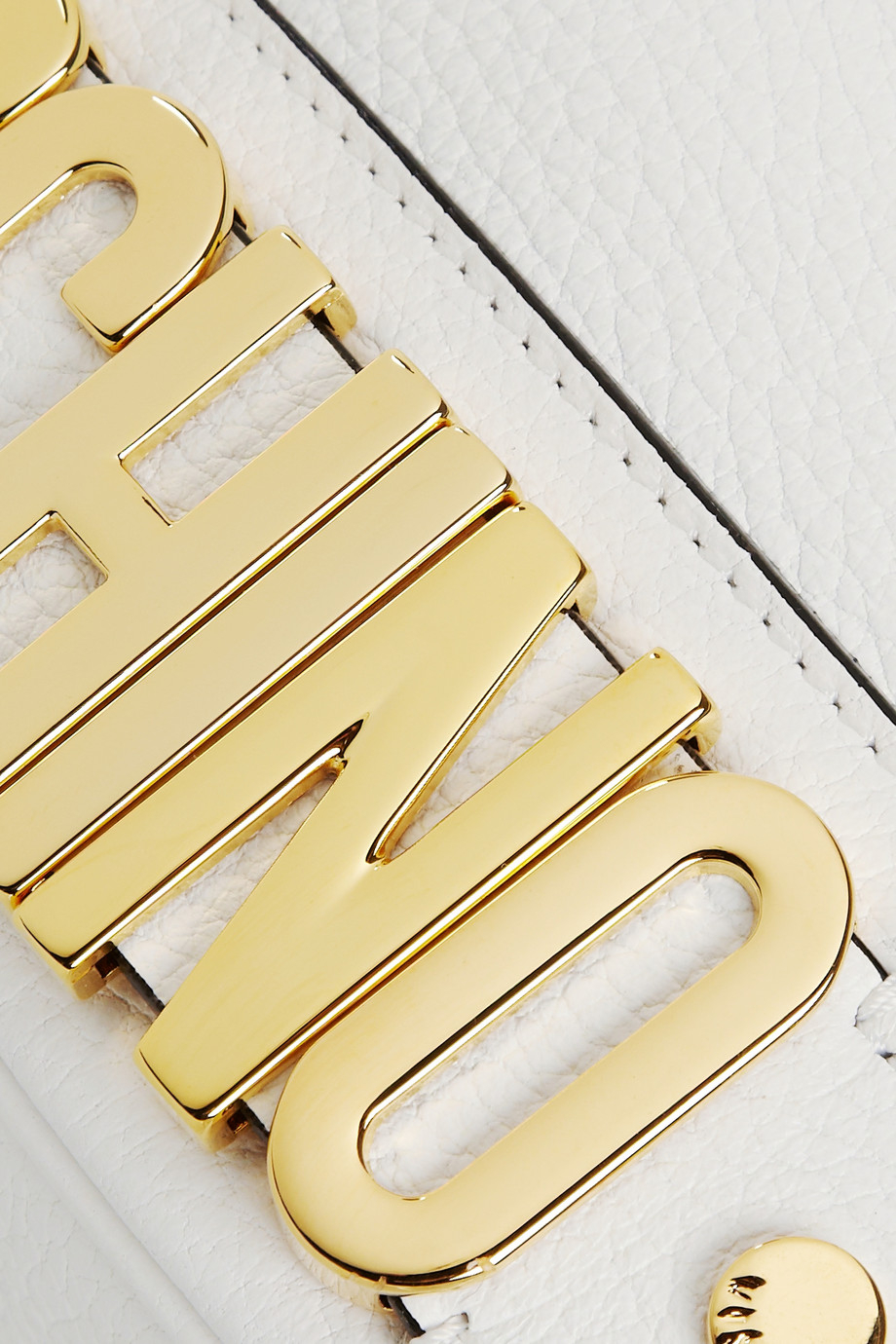 Moschino Drawstring Texturedleather Bucket Bag in White Lyst