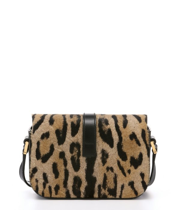 ysl leopard print fur handbag  