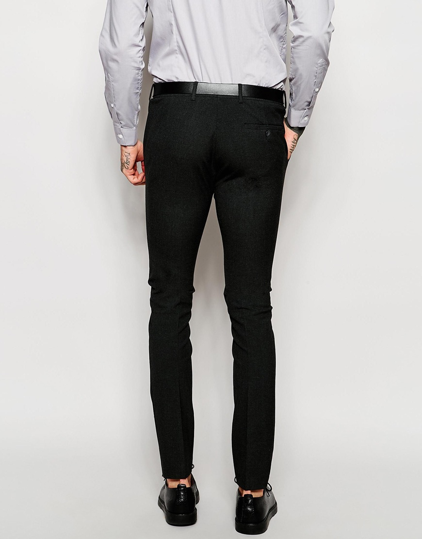 ASOS | Gray Super Skinny Suit Trousers In Charcoal for Men | Lyst