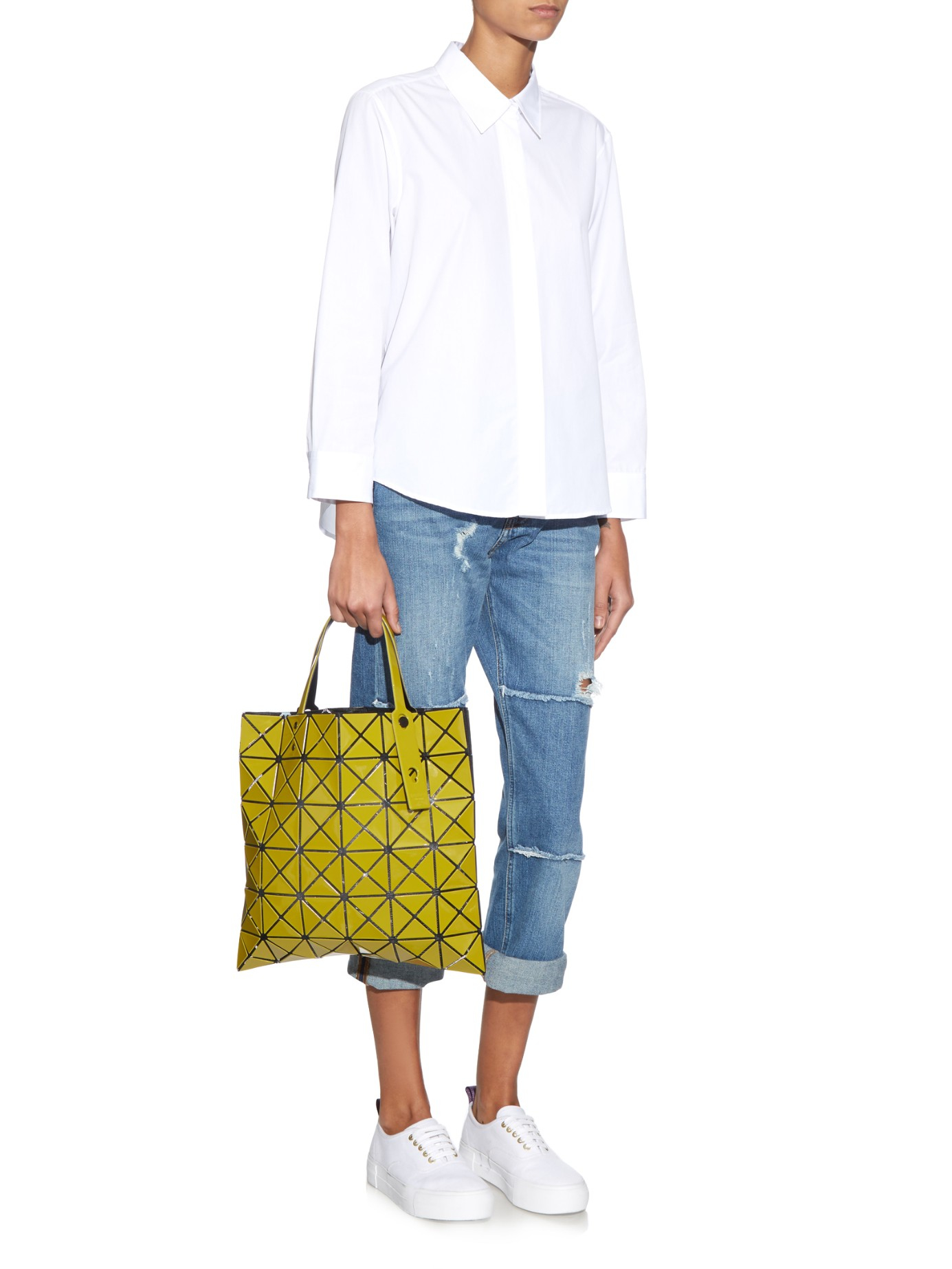 Lyst - Bao Bao Issey Miyake Lucent Basic Tote in Yellow