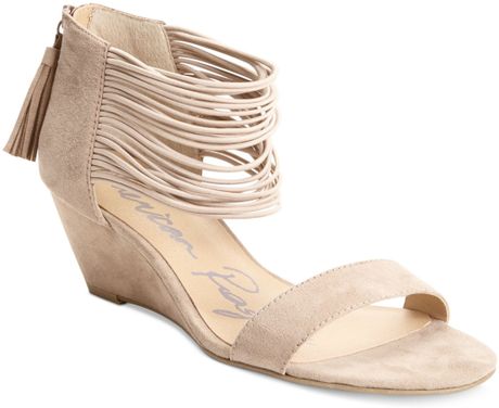 American Rag Carllie Demi Wedge Sandals in Beige (taupe) | Lyst