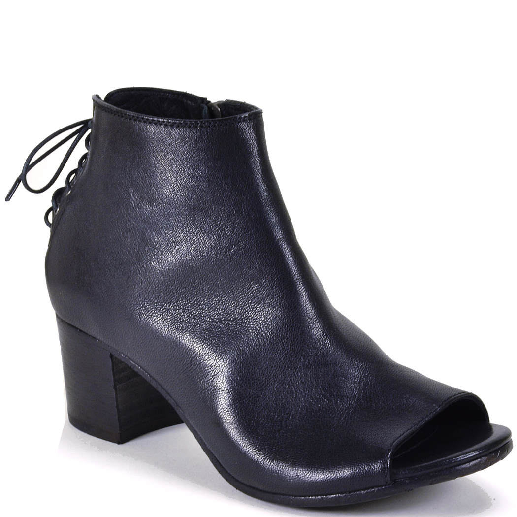 black heels open toe booties