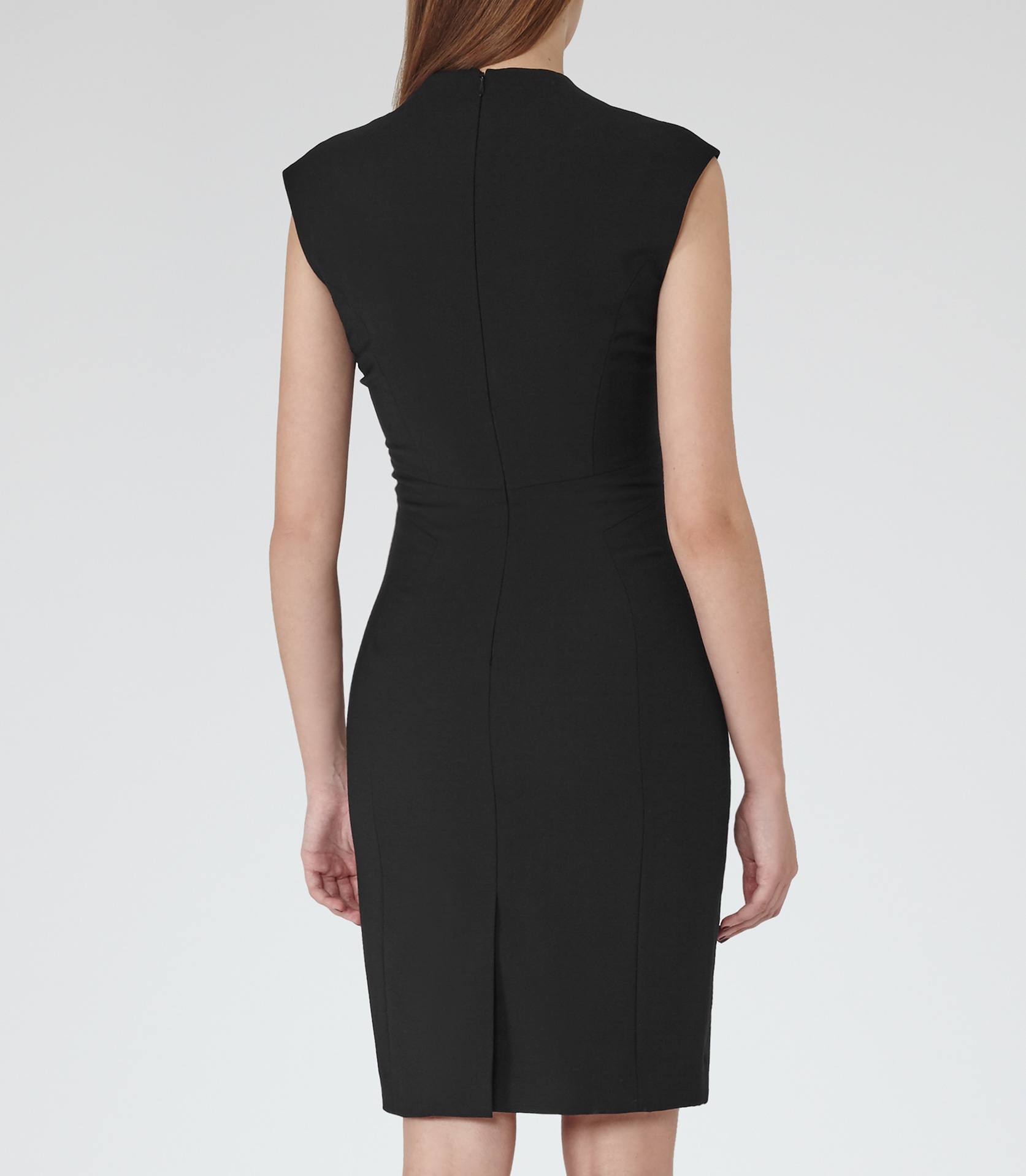 Lyst - Reiss Vara Dress Tailored Dress in Black