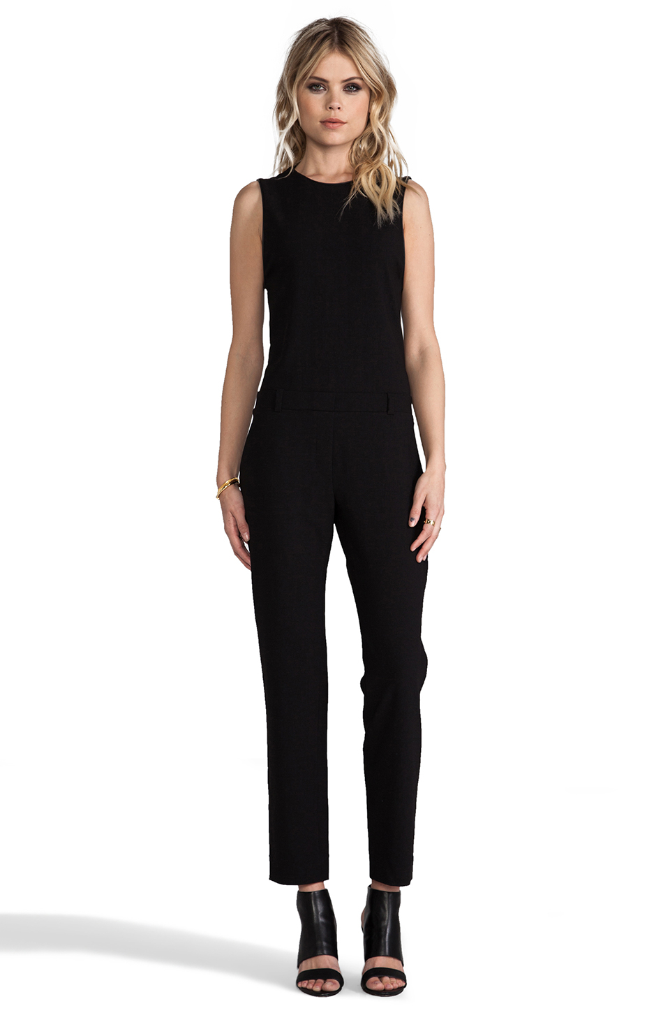 Lyst - Iro Gennia Open Back Jumpsuit in Black