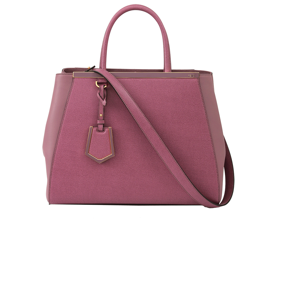 Fendi 2Jours Medium Leather Shopper Bag in Purple (LILAC) Lyst